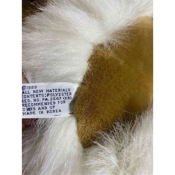 𝅺VINTAGE 1988 Chrisha playful plush white gorilla - Picture 9 of 11